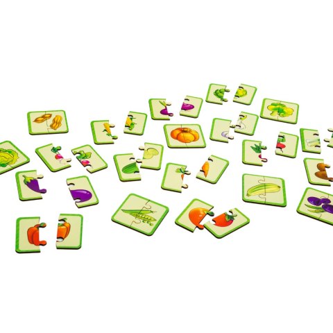 Drewniana Łamigłówka Warzywa Łączenie Połówek Zestaw Puzzle Układanka Drewniana Łamigłówka Warzywa Łączenie Połówek Zestaw Puzzle Układanka