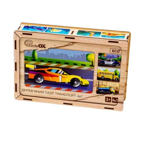 Drewniane Puzzle 4w1 Pojazdy Układanka Zestaw Środki Transportu Samochody Drewniane Puzzle 4w1 Pojazdy Układanka Zestaw Środki Transportu Samochody