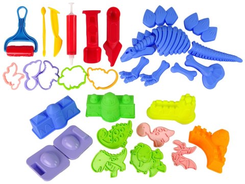 Piasek Kinetyczny Zestaw z Foremkami Dinozaury Piasek Kinetyczny Zestaw z Foremkami Dinozaury