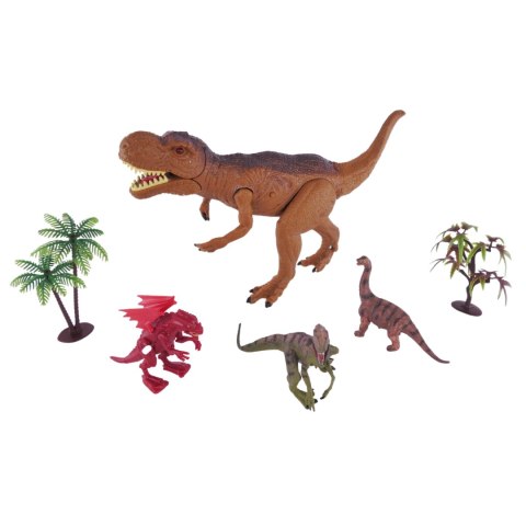 ZESTAW DINOZAURÓW 4 FIGURKI 2 DRZEWKA EFEKTY DŹWIĘKOWE I ŚWIETLNE ZESTAW DINOZAURÓW 4 FIGURKI 2 DRZEWKA EFEKTY DŹWIĘKOWE I ŚWIETLNE