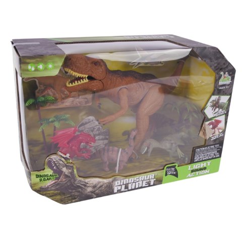 ZESTAW DINOZAURÓW 4 FIGURKI 2 DRZEWKA EFEKTY DŹWIĘKOWE I ŚWIETLNE ZESTAW DINOZAURÓW 4 FIGURKI 2 DRZEWKA EFEKTY DŹWIĘKOWE I ŚWIETLNE