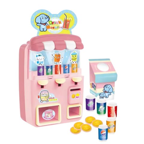 Mini Automat Dla Dzieci Napoje Picie Monety Kosz Na Śmieci Zestaw Maszyna Mini Automat Dla Dzieci Napoje Picie Monety Kosz Na Śmieci Zestaw Maszyna