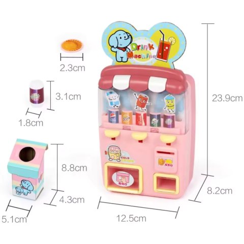 Mini Automat Dla Dzieci Napoje Picie Monety Kosz Na Śmieci Zestaw Maszyna Mini Automat Dla Dzieci Napoje Picie Monety Kosz Na Śmieci Zestaw Maszyna