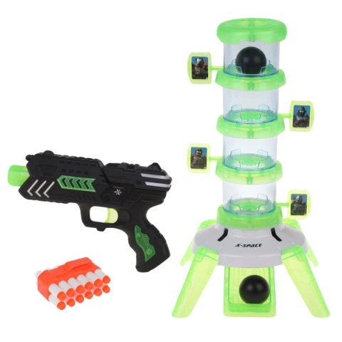 Zestaw Strzelniczy Wieża z Tarczami Pistolet Pociski Strzelanie Do Celu Zestaw Strzelniczy Wieża z Tarczami Pistolet Pociski Strzelanie Do Celu