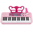 Elektroniczne Klawisze Pianino Fortepian Keyboard Mikrofon Krzesełko