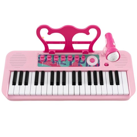 Elektroniczne Klawisze Pianino Fortepian Keyboard Mikrofon Krzesełko Elektroniczne Klawisze Pianino Fortepian Keyboard Mikrofon Krzesełko