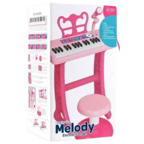 Elektroniczne Klawisze Pianino Fortepian Keyboard Mikrofon Krzesełko Elektroniczne Klawisze Pianino Fortepian Keyboard Mikrofon Krzesełko