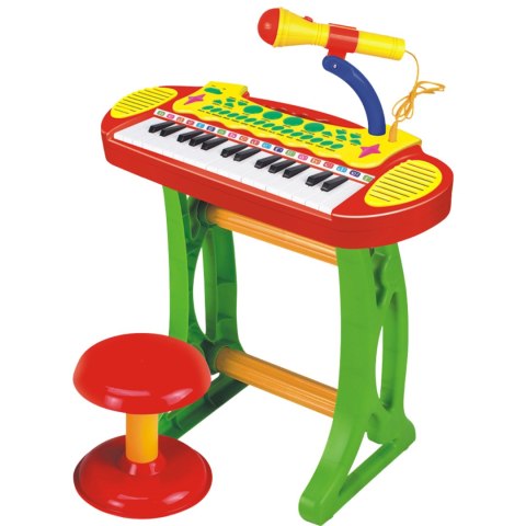 Elektroniczne Organki Klawisze Pianino Keyboard Mikrofon Stołek Melodie Elektroniczne Organki Klawisze Pianino Keyboard Mikrofon Stołek Melodie