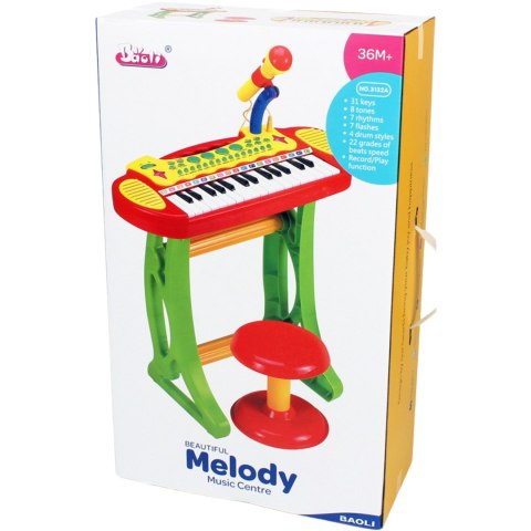 Elektroniczne Organki Klawisze Pianino Keyboard Mikrofon Stołek Melodie Elektroniczne Organki Klawisze Pianino Keyboard Mikrofon Stołek Melodie
