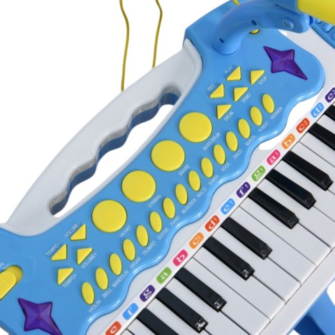 Elektroniczne Organki Pianino Keyboard Mikrofon Stołek Dźwięki I Światełka Elektroniczne Organki Pianino Keyboard Mikrofon Stołek Dźwięki I Światełka