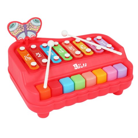 Instrument 2w1 Organki Cymbałki Z Motylkiem Cyferki Pałeczki Zestaw Instrument 2w1 Organki Cymbałki Z Motylkiem Cyferki Pałeczki Zestaw