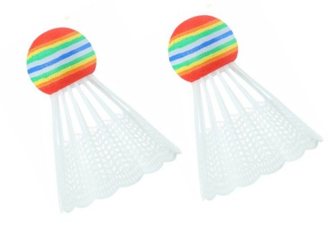 Zestaw 2 Rakietek Do Badmintona Paletki 2 Lotki Badminton Pomarańczowy Zestaw 2 Rakietek Do Badmintona Paletki 2 Lotki Badminton Pomarańczowy
