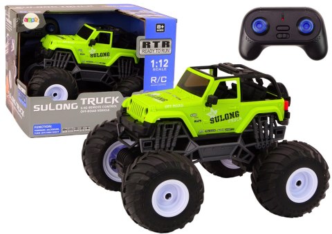 Auto Terenowe Zdalnie Sterowane 2.4G RC 1:12 Zielony Auto Terenowe Zdalnie Sterowane 2.4G RC 1:12 Zielony