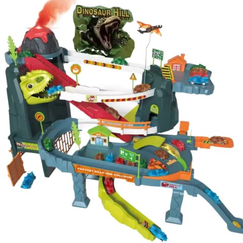 Tor Wyścigowy Parking Erupcja Wulkanu Dinozaury Autka Zjazdy Ruchomy Wyciąg Tor Wyścigowy Parking Erupcja Wulkanu Dinozaury Autka Zjazdy Ruchomy Wyciąg