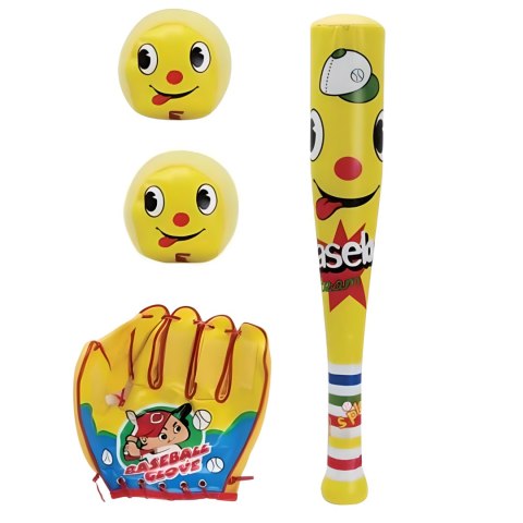 ZESTAW DO GRY W BASEBALL RĘKAWICA DWIE PIŁKI KIJ BASEBALLOWY DLA DZIECI ZESTAW DO GRY W BASEBALL RĘKAWICA DWIE PIŁKI KIJ BASEBALLOWY DLA DZIECI