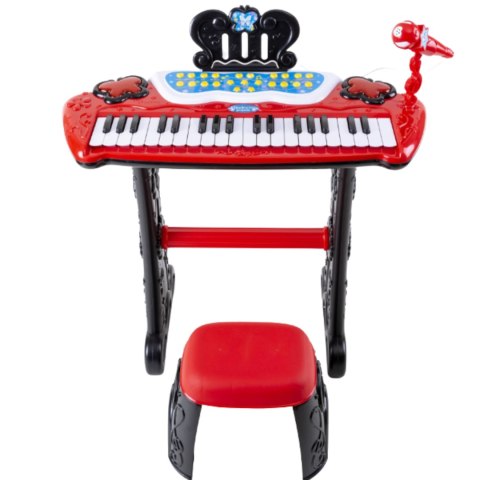 ELEKTRONICZNE PIANINO DLA DZIECI KRZESŁO MIKROFON EFEKTY ŚWIETLNE MP3 ELEKTRONICZNE PIANINO DLA DZIECI KRZESŁO MIKROFON EFEKTY ŚWIETLNE MP3