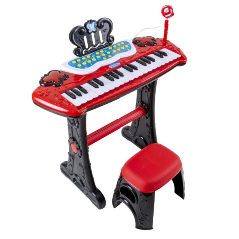 ELEKTRONICZNE PIANINO DLA DZIECI KRZESŁO MIKROFON EFEKTY ŚWIETLNE MP3 ELEKTRONICZNE PIANINO DLA DZIECI KRZESŁO MIKROFON EFEKTY ŚWIETLNE MP3