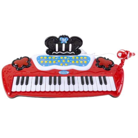 ELEKTRONICZNE PIANINO DLA DZIECI KRZESŁO MIKROFON EFEKTY ŚWIETLNE MP3 ELEKTRONICZNE PIANINO DLA DZIECI KRZESŁO MIKROFON EFEKTY ŚWIETLNE MP3
