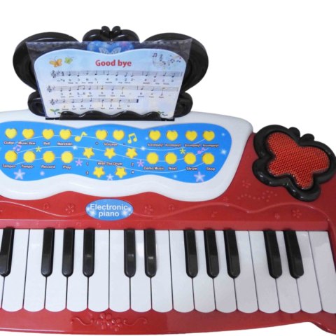 ELEKTRONICZNE PIANINO DLA DZIECI KRZESŁO MIKROFON EFEKTY ŚWIETLNE MP3 ELEKTRONICZNE PIANINO DLA DZIECI KRZESŁO MIKROFON EFEKTY ŚWIETLNE MP3
