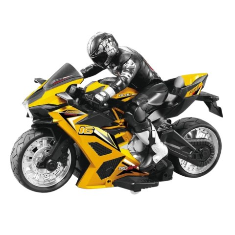 MOTOCYKL ZDALNIE STEROWANY PILOT MOTOCYKLISTA WYŚCIG RC GRUBE OPONY MOTOCYKL ZDALNIE STEROWANY PILOT MOTOCYKLISTA WYŚCIG RC GRUBE OPONY