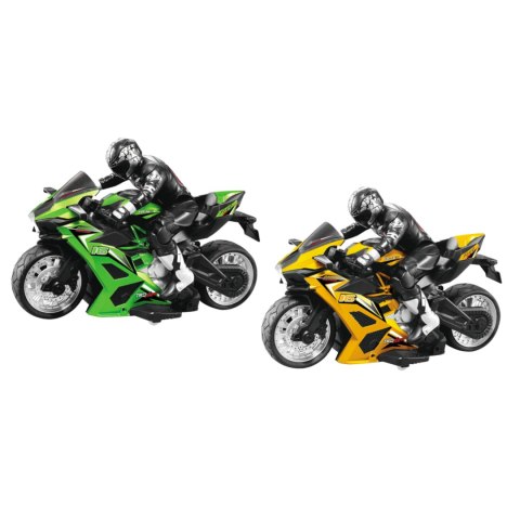 MOTOCYKL ZDALNIE STEROWANY PILOT MOTOCYKLISTA WYŚCIG RC GRUBE OPONY MOTOCYKL ZDALNIE STEROWANY PILOT MOTOCYKLISTA WYŚCIG RC GRUBE OPONY