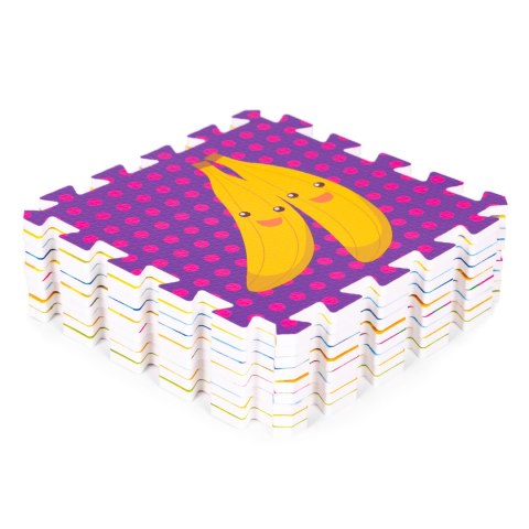 Mata piankowa dla dzieci owoce puzzle 9 elementów 86x86cm IPLAY Mata piankowa dla dzieci owoce puzzle 9 elementów 86x86cm IPLAY