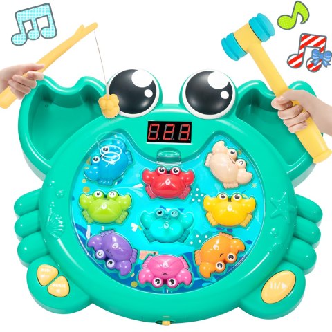 KRAB GRA ZRĘCZNOŚCIOWA 2w1 ZŁAP KRABA ORAZ ŁOWIENIE KRABÓW ZESTAW MŁOTECZEK KRAB GRA ZRĘCZNOŚCIOWA 2w1 ZŁAP KRABA ORAZ ŁOWIENIE KRABÓW ZESTAW MŁOTECZEK