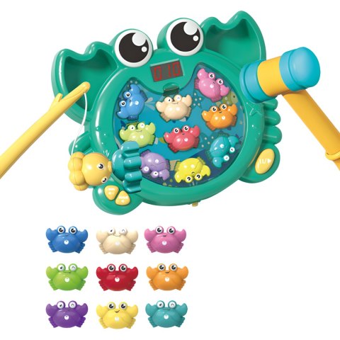 KRAB GRA ZRĘCZNOŚCIOWA 2w1 ZŁAP KRABA ORAZ ŁOWIENIE KRABÓW ZESTAW MŁOTECZEK KRAB GRA ZRĘCZNOŚCIOWA 2w1 ZŁAP KRABA ORAZ ŁOWIENIE KRABÓW ZESTAW MŁOTECZEK