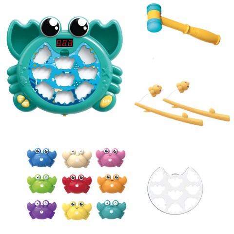 KRAB GRA ZRĘCZNOŚCIOWA 2w1 ZŁAP KRABA ORAZ ŁOWIENIE KRABÓW ZESTAW MŁOTECZEK KRAB GRA ZRĘCZNOŚCIOWA 2w1 ZŁAP KRABA ORAZ ŁOWIENIE KRABÓW ZESTAW MŁOTECZEK