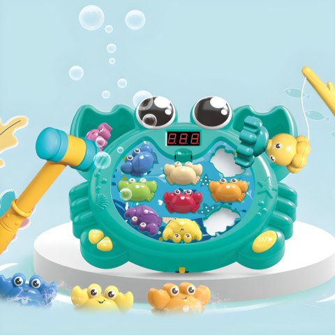KRAB GRA ZRĘCZNOŚCIOWA 2w1 ZŁAP KRABA ORAZ ŁOWIENIE KRABÓW ZESTAW MŁOTECZEK KRAB GRA ZRĘCZNOŚCIOWA 2w1 ZŁAP KRABA ORAZ ŁOWIENIE KRABÓW ZESTAW MŁOTECZEK