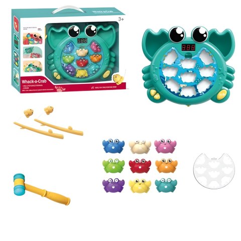 KRAB GRA ZRĘCZNOŚCIOWA 2w1 ZŁAP KRABA ORAZ ŁOWIENIE KRABÓW ZESTAW MŁOTECZEK KRAB GRA ZRĘCZNOŚCIOWA 2w1 ZŁAP KRABA ORAZ ŁOWIENIE KRABÓW ZESTAW MŁOTECZEK