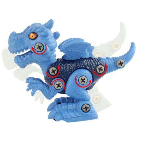 ZESTAW WALIZKA KLOCKI DINOZAURY DO SKRĘCANIA WKRĘTARKA 3 DINO FIGURKI DIY ZESTAW WALIZKA KLOCKI DINOZAURY DO SKRĘCANIA WKRĘTARKA 3 DINO FIGURKI DIY