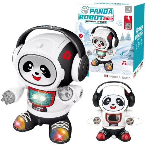 ROBOT PANDA W SŁUCHAWKACH INTERAKTYWNA ZABAWKA DLA DZIECI MUZYKA I ŚWIATŁA ROBOT PANDA W SŁUCHAWKACH INTERAKTYWNA ZABAWKA DLA DZIECI MUZYKA I ŚWIATŁA