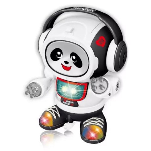 ROBOT PANDA W SŁUCHAWKACH INTERAKTYWNA ZABAWKA DLA DZIECI MUZYKA I ŚWIATŁA ROBOT PANDA W SŁUCHAWKACH INTERAKTYWNA ZABAWKA DLA DZIECI MUZYKA I ŚWIATŁA