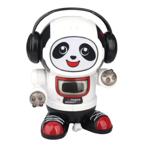 ROBOT PANDA W SŁUCHAWKACH INTERAKTYWNA ZABAWKA DLA DZIECI MUZYKA I ŚWIATŁA ROBOT PANDA W SŁUCHAWKACH INTERAKTYWNA ZABAWKA DLA DZIECI MUZYKA I ŚWIATŁA