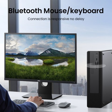 Adapter port Bluetooth 5.0 USB pod Windows 7-11 zasięg 20m czarny Adapter port Bluetooth 5.0 USB pod Windows 7-11 zasięg 20m czarny
