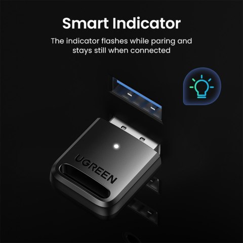 Adapter port Bluetooth 5.0 USB pod Windows 7-11 zasięg 20m czarny Adapter port Bluetooth 5.0 USB pod Windows 7-11 zasięg 20m czarny