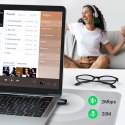 Adapter port Bluetooth 5.0 USB pod Windows 7-11 zasięg 20m czarny
