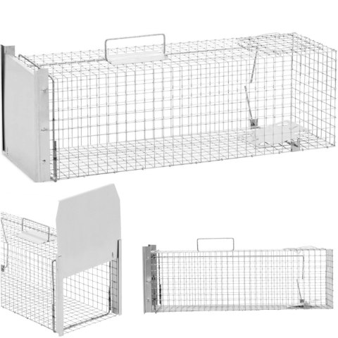 Żywołapka pułapka na kuny szczury i inne zwierzęta 82 x 26 x 26 cm oczka 25 x 25 mm Żywołapka pułapka na kuny szczury i inne zwierzęta 82 x 26 x 26 cm oczka 25 x 25 mm