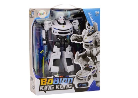 Auto-Robot 2w1 Transformacja Samochód Policyjny Biały Auto-Robot 2w1 Transformacja Samochód Policyjny Biały