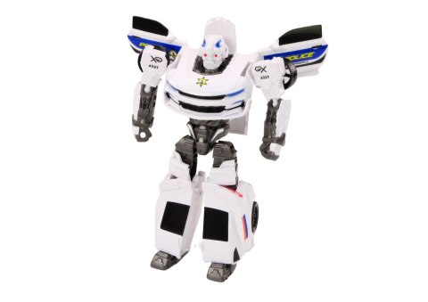 Auto-Robot 2w1 Transformacja Samochód Policyjny Biały Auto-Robot 2w1 Transformacja Samochód Policyjny Biały