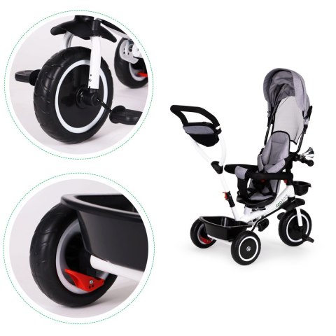 Rower trójkołowy wózek obracane siedzisko Szary ECOTOYS Rower trójkołowy wózek obracane siedzisko Szary ECOTOYS