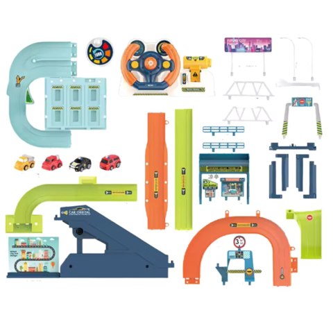 Steering wheel track, car building two in one set Steering wheel track, car building two in one set