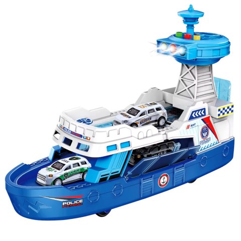 1: 16 Friction coastal defense ships with lighting and music(With 3 small cars) 1: 16 Friction coastal defense ships with lighting and music(With 3 small cars)