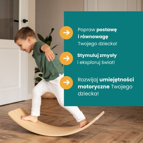 Drewniana Deska Balansująca Wielofunkcyjna Z Filcem Bujak Zjeżdżalnia Drewniana Deska Balansująca Wielofunkcyjna Z Filcem Bujak Zjeżdżalnia