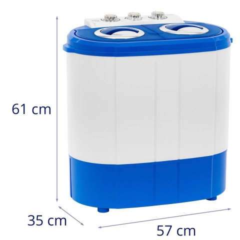 Mini pralka turystyczna z wirówką wsad 2 kg 190/135 W Mini pralka turystyczna z wirówką wsad 2 kg 190/135 W
