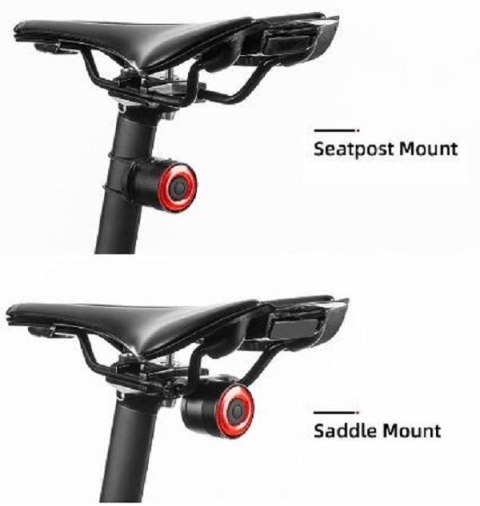 Lampa rowerowa tylna czerwona system STOP cztery tryby pracy Lampa rowerowa tylna czerwona system STOP cztery tryby pracy