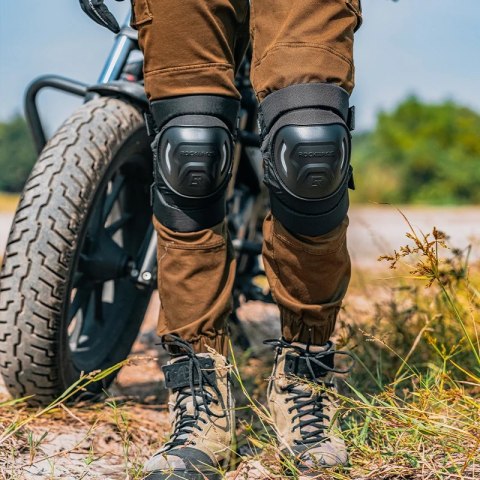 Ochraniacze na kolana na motor rower MTB czarne Ochraniacze na kolana na motor rower MTB czarne