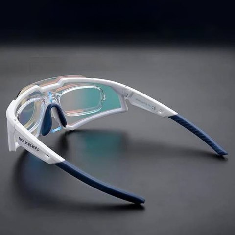 Okulary rowerowe z polaryzacją i filtrem UV 400 białe Okulary rowerowe z polaryzacją i filtrem UV 400 białe