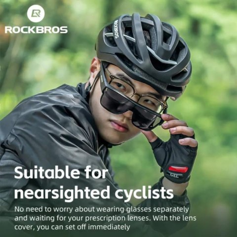 Okulary rowerowe z polaryzacją ramką i filtrem UV 400 szare Okulary rowerowe z polaryzacją ramką i filtrem UV 400 szare